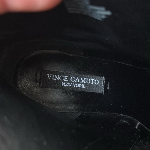 Vince Camuto New York Black Patent Leather Ankle Booties - Picture 11 of 16